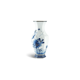Bình hoa Lộc Phát 40 cm - Sen Vàng Nền Xanh Ngọc