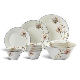 Bộ đồ ăn 14 sản phẩm - Tulip Ngà - Hương Đồng