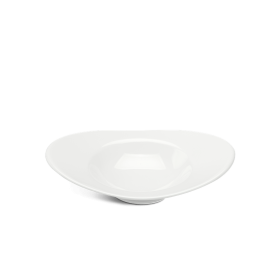 Chén oval vành 17 cm - Anh Vũ Lys - Trắng Ngà