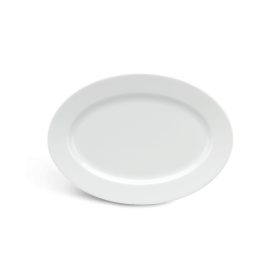 Dĩa oval 28 cm - Jasmine - Trắng