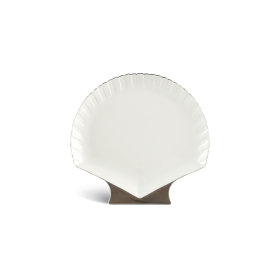 Dĩa sò 28 x 27 cm - Ngọc Biển - Chỉ Bạch Kim
