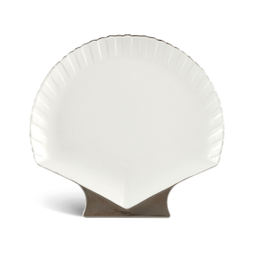 Dĩa sò 31 x 29.5 cm - Ngọc Biển - Chỉ Bạch Kim