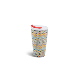 Ly sứ dưỡng sinh 0.48 L + nắp ống hút (K1) - Mosaic (LTD)